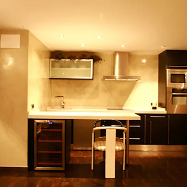 Cocina de microcemento en Madrid
