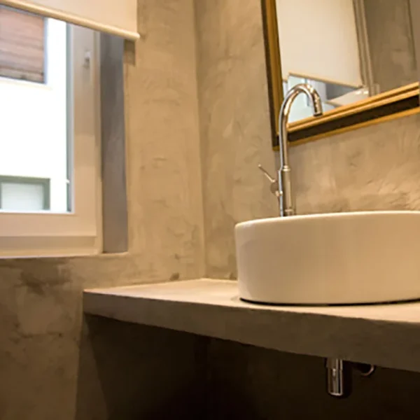 Baño de microcemento en Madrid