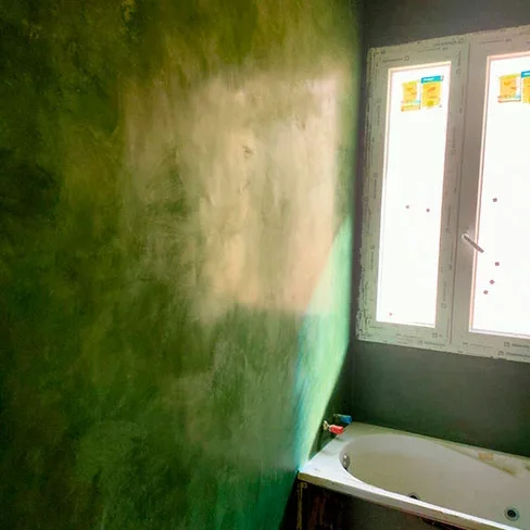 Baño de estuco en Madrid